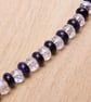  Navy necklace - Blue goldstone necklace with twinkle beads - Image 7