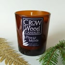 Pine & Myrtle Amber Soya Candle Medium 150g 