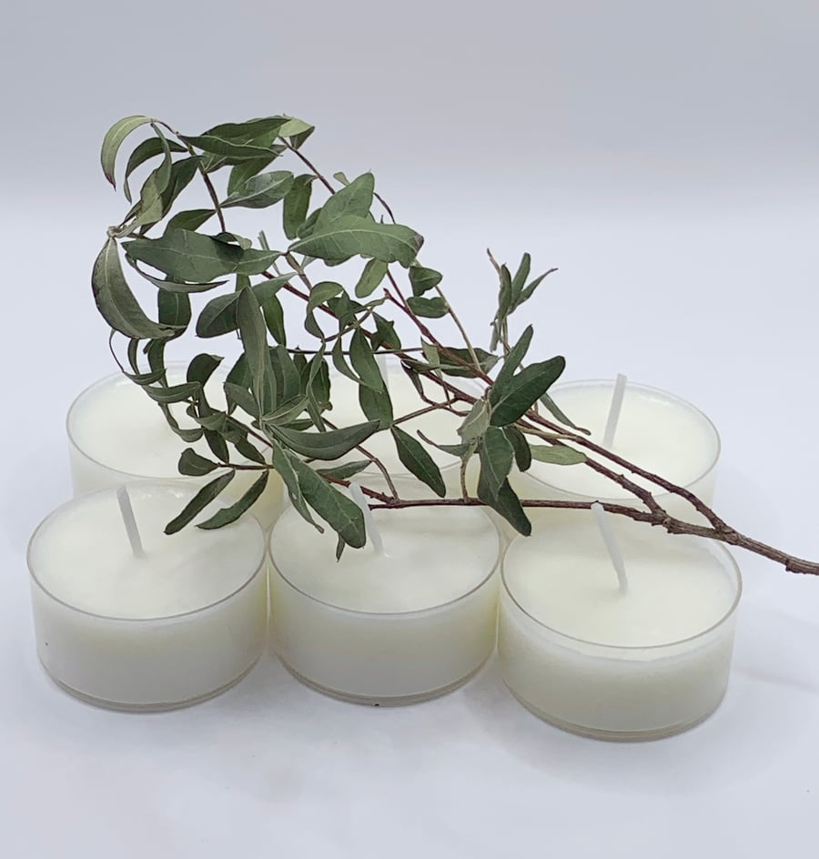 6 Soy Wax Tea lights Anxiety  Essential Oil Blend Aromatherapy 