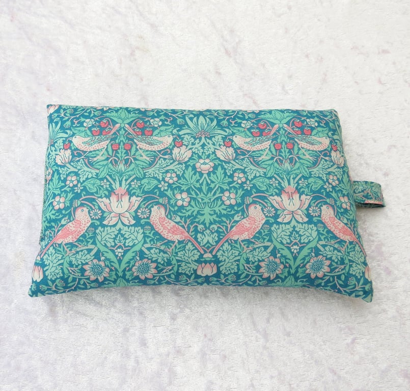 Palm rest, wrist support, made from Liberty Tana Lawn, birds