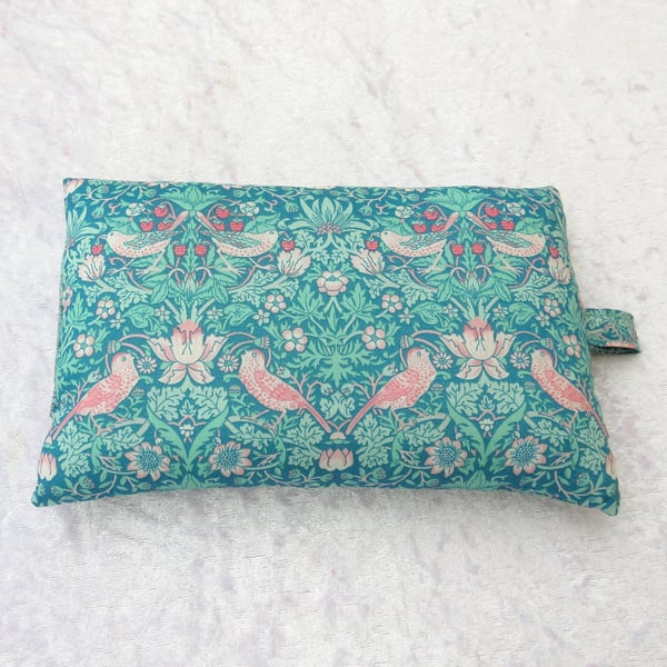 Palm rest, wrist support, made from Liberty Tana Lawn, birds