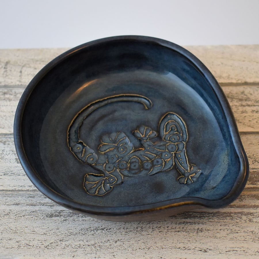 B020 Spoon rest tea bag bowl (Free UK postage)