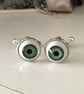 Green Eye Zombie Cufflinks - Image 2