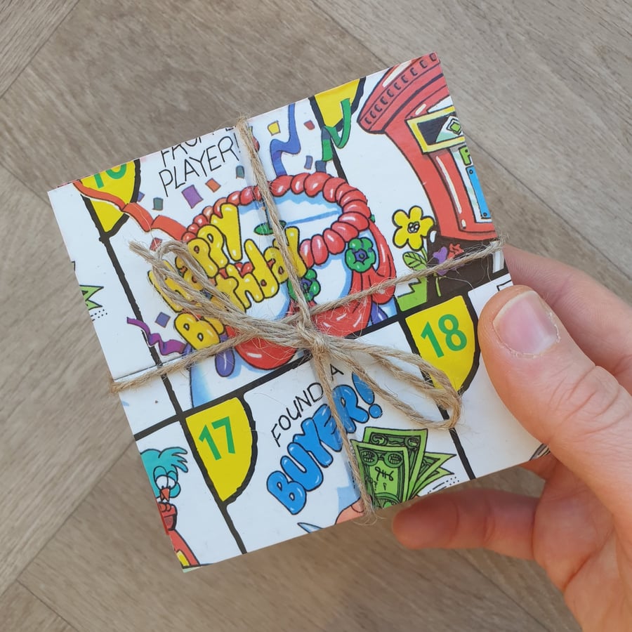 Week 2 Payday Boardgame Coasters - Upcycled from Real Board
