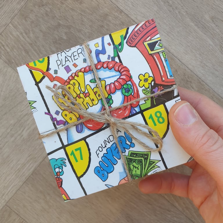 Week 2 Payday Boardgame Coasters - Upcycled from Real Board