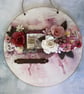 Take Your Time - Floral Mixed Media Hanging Plaque