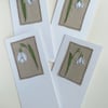 Set of 4 Embroidered Snowdrop Cards