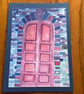 Handmade original art photo cards 'Tuscan Red Door'