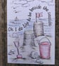Seaside A6 original artwork