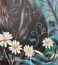 The Panther's Garden – Original Mixed-Media Painting - Image 3