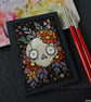 bony botanical skull - original aceo - Image 3