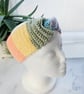 Pastel Rainbow Ear Warmer, Chunky Crochet Headband