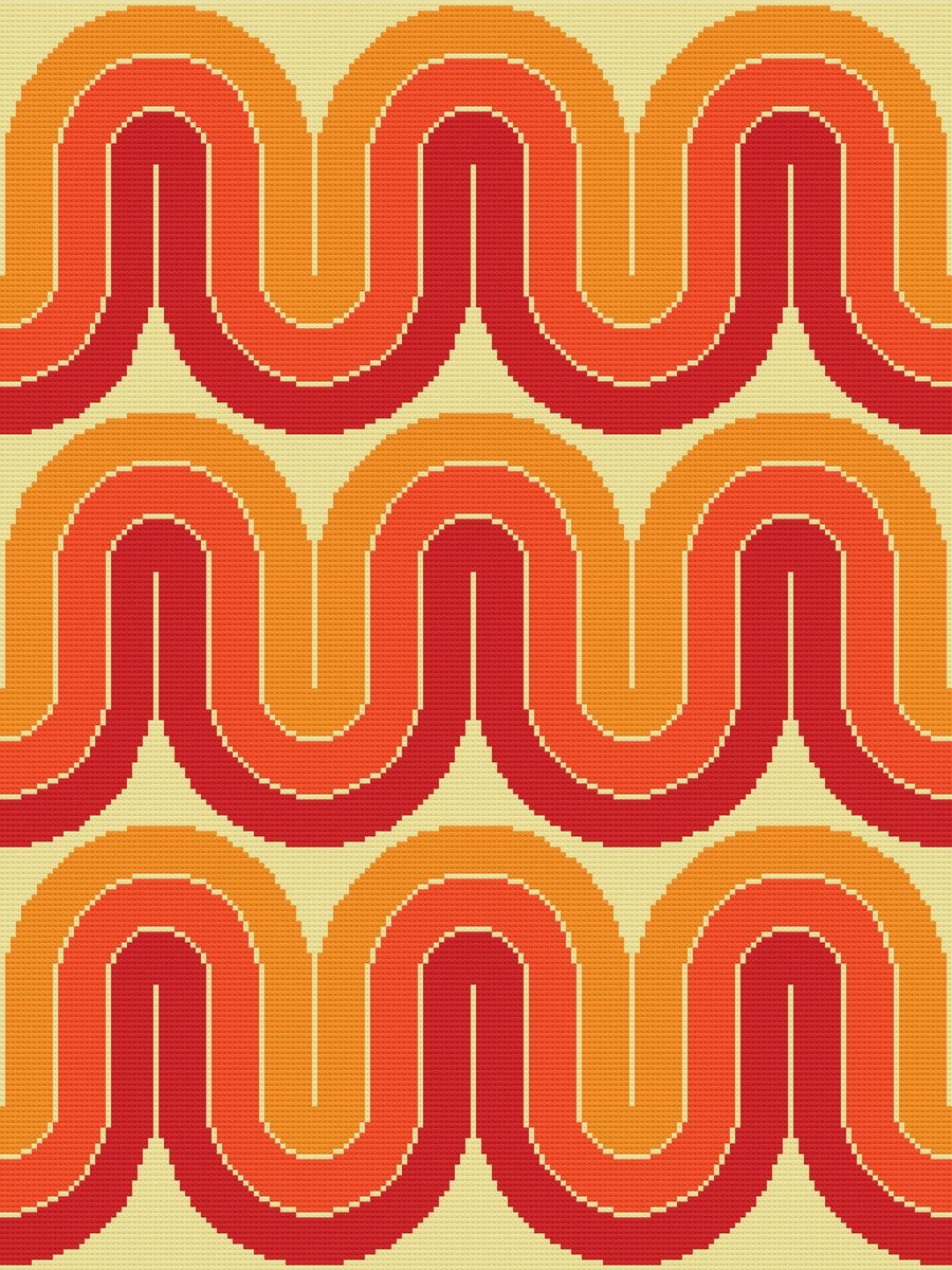 071 - Graphics From The Past 70's - Cross Stitch Pattern