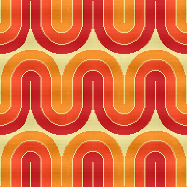 071 - Graphics From The Past 70's - Cross Stitch Pattern