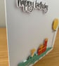 Handmade Crocodile Birthday Card  Party Time - Image 2