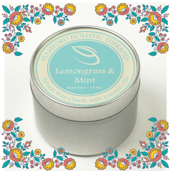 Lemongrass & Mint Aromatherapy Tin Candle