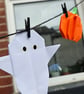 Halloween Ghost, Pumpkin and Bat Bunting - Origami - Image 4
