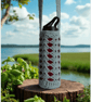 Hand Crochet Water Bottle Holder Crossbody Water Bottle Carrier - Duck Egg Blue