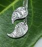 Fine silver and enamel earrings  - Image 4
