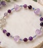 Lavender Amethyst & Sterling Silver Artisan Bracelet