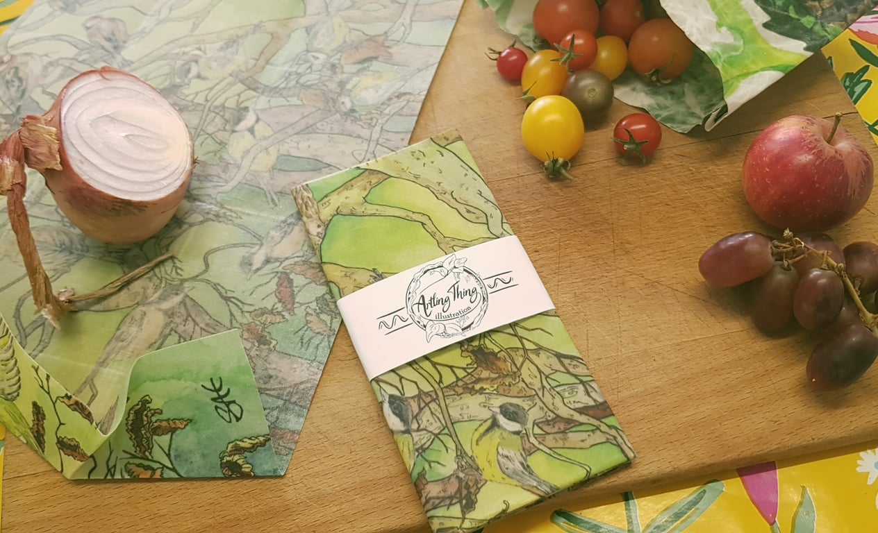 Handmade Beeswax Wrap - Original Artwork