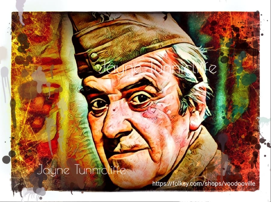 John Le Mesurier Dad's Army 11 x 8 inches art print - Rather lovely