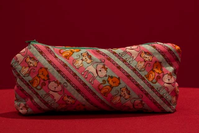 Striped Cat Pencil Case