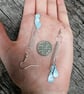  Raindrops and chain dangle earrings - Image 4