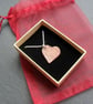 Vintage Copper Small Heart Pendant With Sterling Silver Chain - Image 5