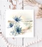 Coastal Flora watercolour print 6x6 Cards with Envelopes - Image 4