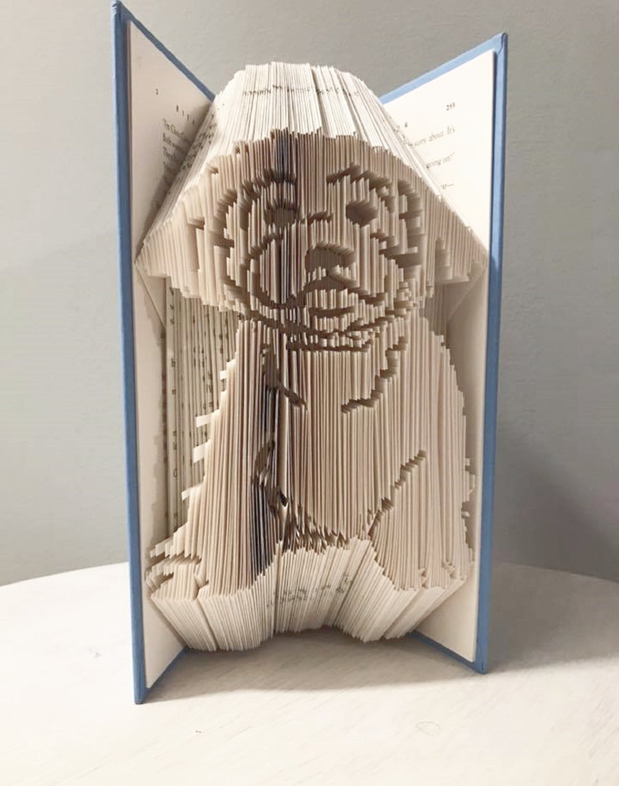 Bichon Frise Dog COMBI Book Folding Pattern - EMAILED PDF PATTERN