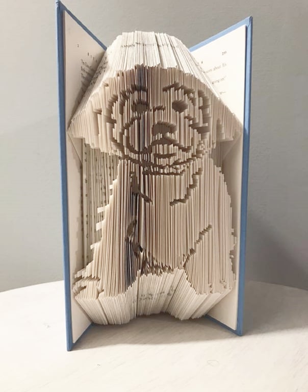 Bichon Frise Dog COMBI Book Folding Pattern - EMAILED PDF PATTERN