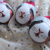 Guinea Pig Christmas Tree Baubles Hanging Decoration Tri-Colour Set of 3