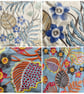 Two fabric samples from a Jane Churchill ex-display upholstery book