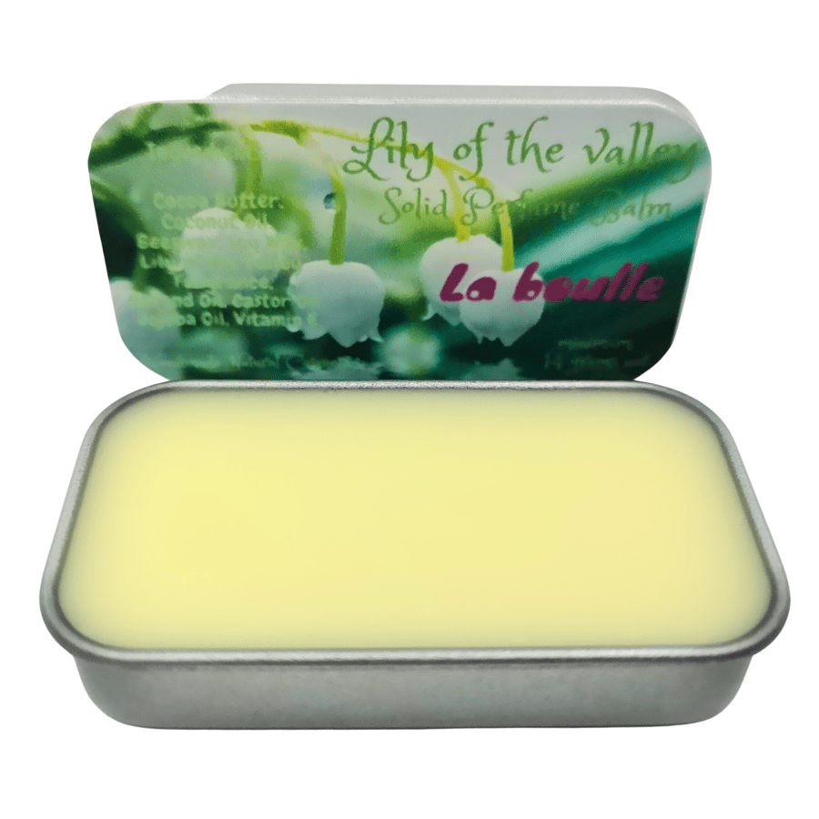 Lily of the valley Solid Natural Perfume Balm. For sensitive skin. Handmade. UK.