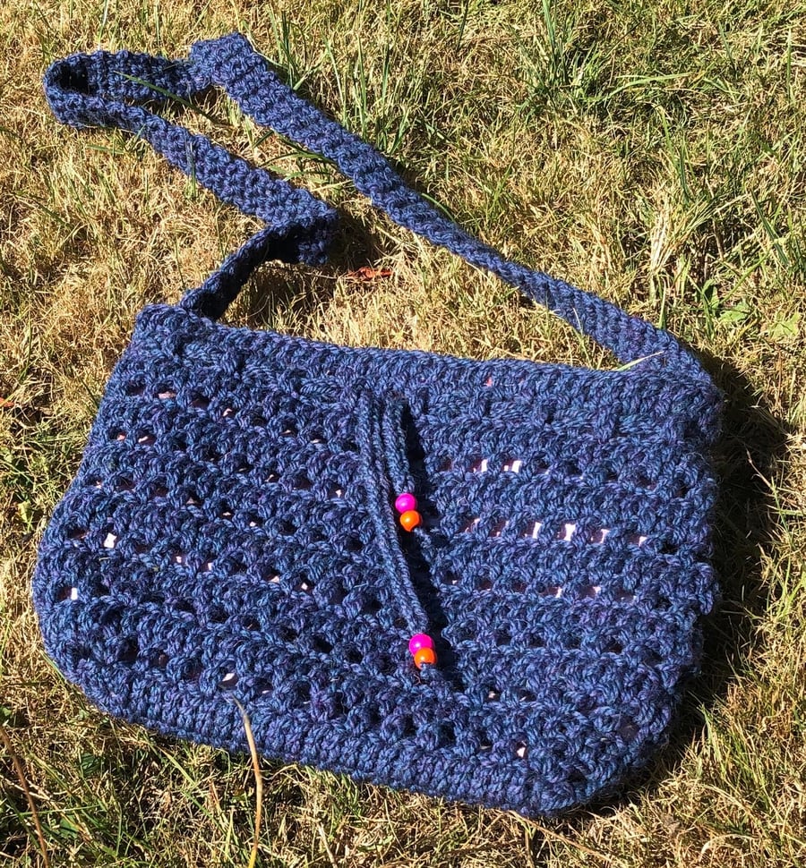 Crochet Boho Crossbody Bag 