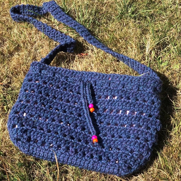 Crochet Boho Crossbody Bag 