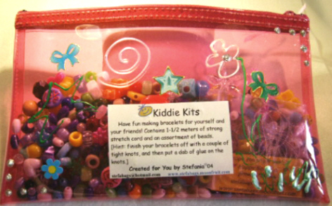 KIDDIE KITS - BEADING Kits for Children-Pink-Craft Kit