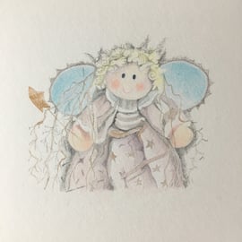 Fairy angel drawing 