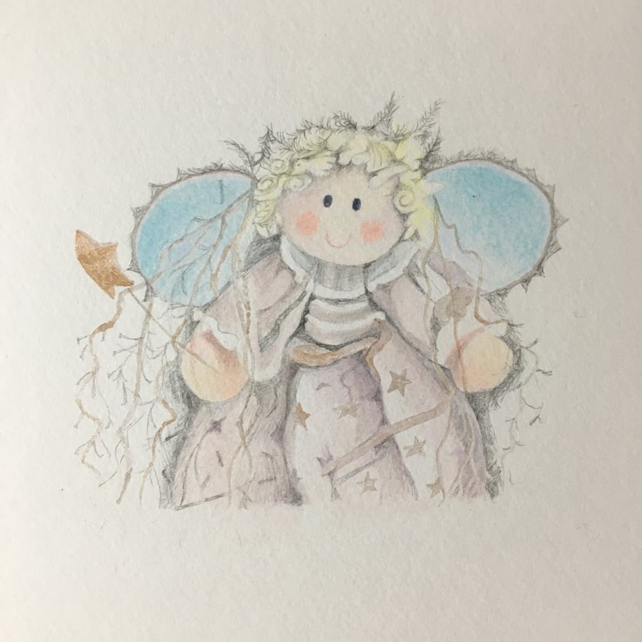 Fairy angel drawing 