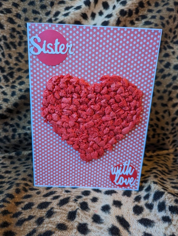 A5 Portrait Sister Birthday Card 