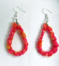 Pink Teardrop Earrings - Image 1
