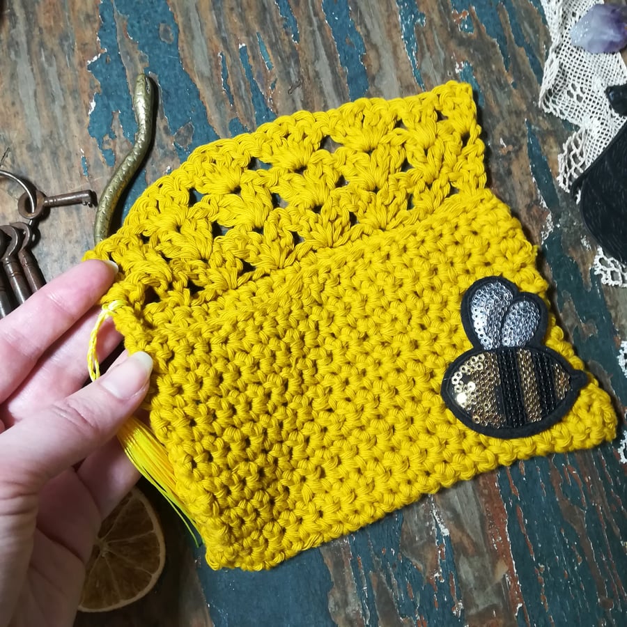 Crochet Tarot Card Pouch 