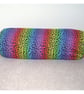 Rainbow Stripes Bolster Cushion Cover 16"x6" Neck Roll Pillow Sham Leopard Spots - Image 2