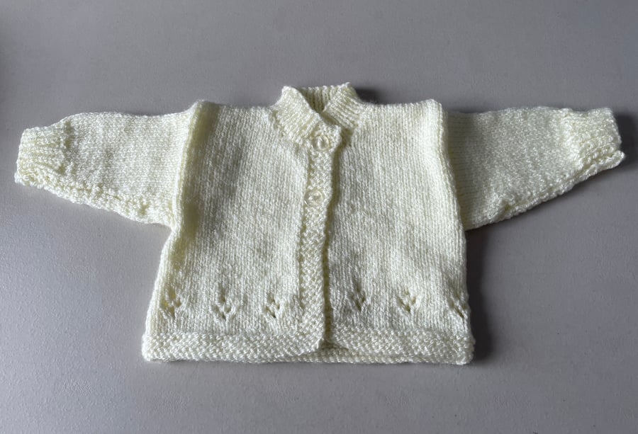 Hand Knitted Baby Jacket 0-3 months