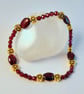Real Garnet Bracelet, Birthday, Anniversary, Gift For Her, January Birthstone - Image 1