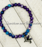 Purple Rain Jasper & Enamelled Unicorn Bracelet – Handmade Gemstone Jewellery UK - Image 5