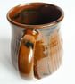 Reduction Fired Temako Mug Brown Glaze  - Hand Thrown Stoneware Ceramic Mug  - Image 4