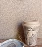 deaths head moth coffee travel mug-to go cup-takeaway ivory