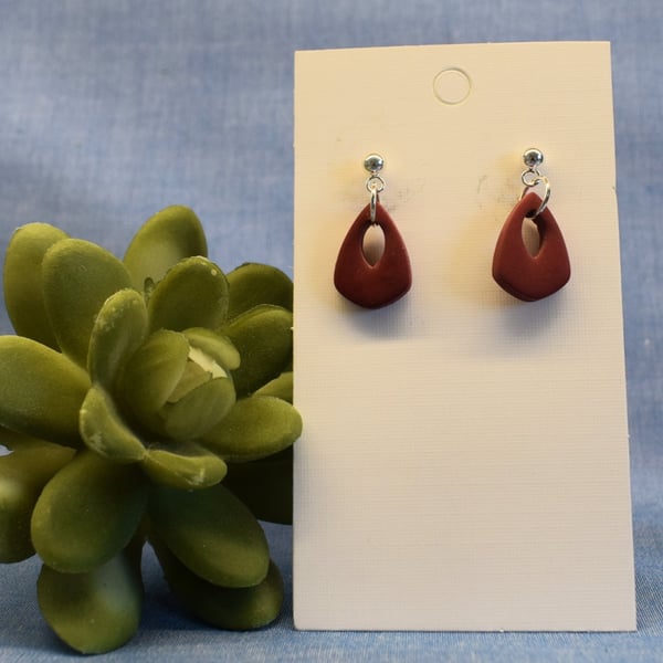 Small Sculptural Cut Out Earrings